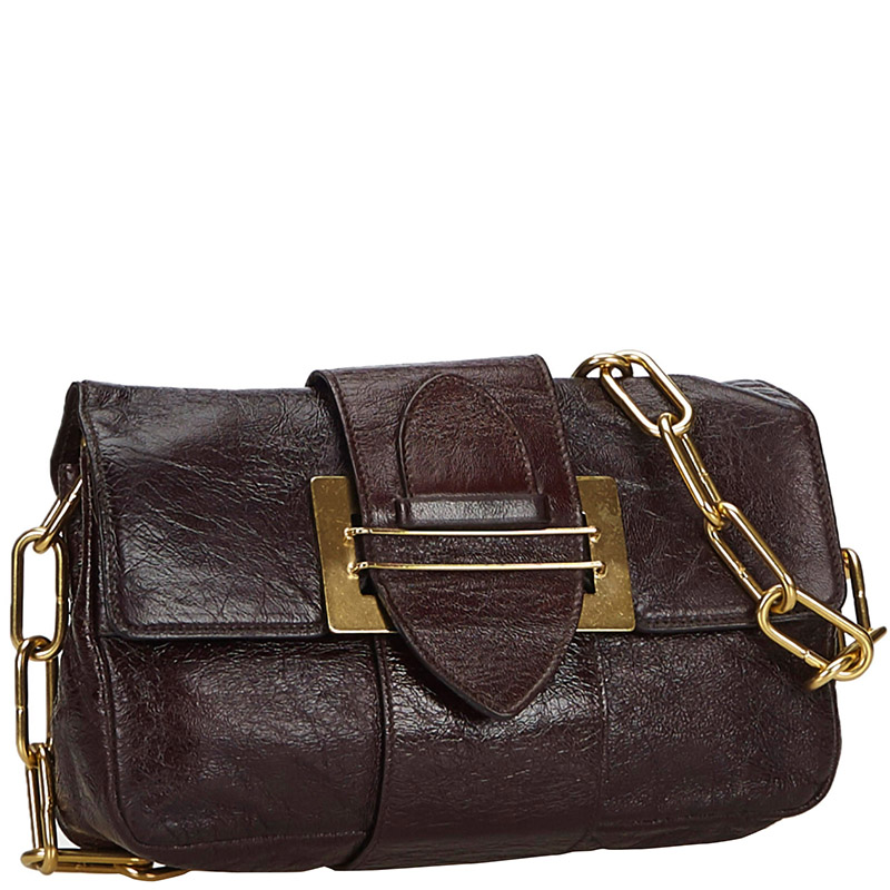 

Chloe Black Leather Chain Shoulder Bag