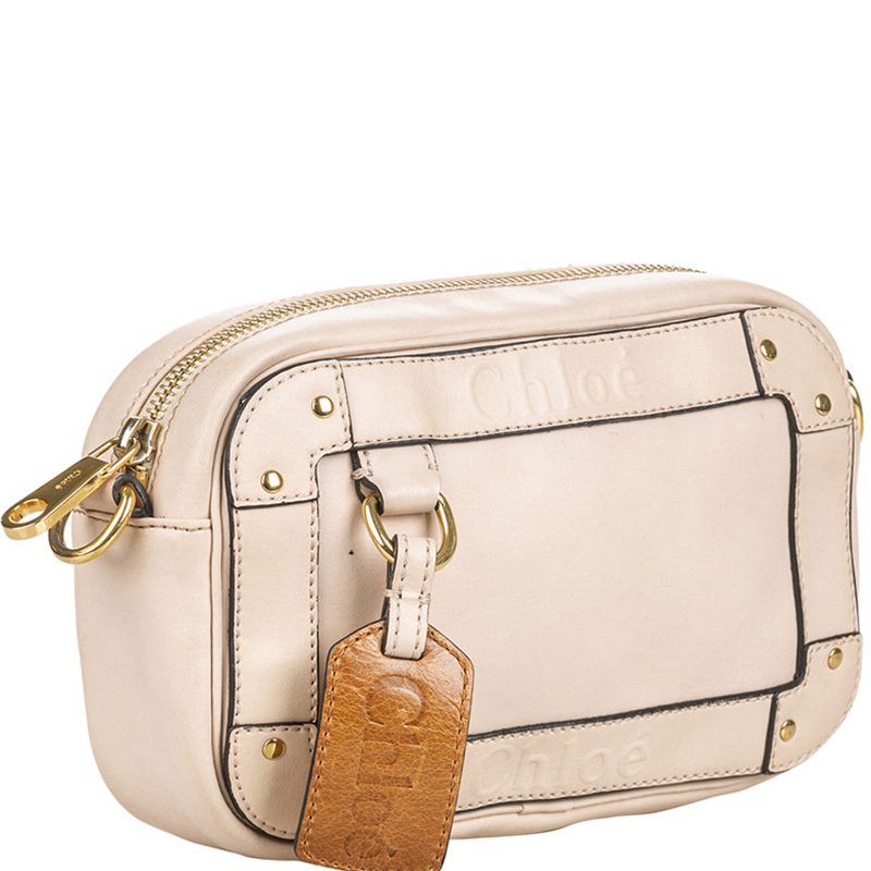 

Chloe White Leather Eden Crossbody Bag