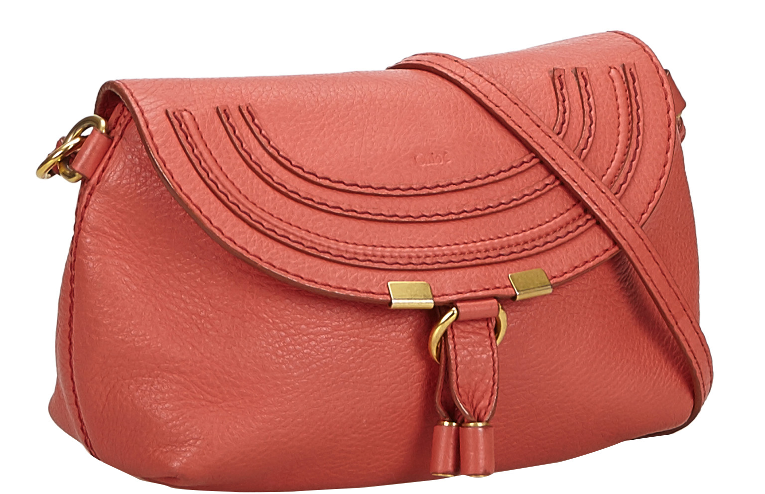 

Chloe Red Leather Marcie Crossbody Bag
