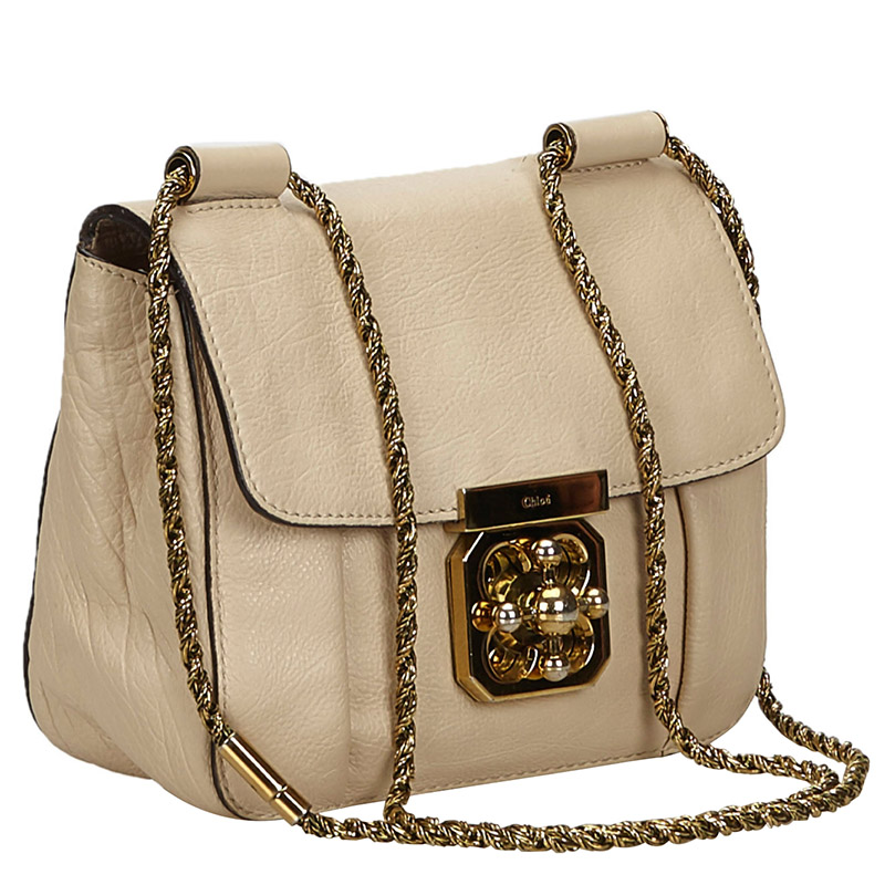 

Chloe Pink Leather Elsie Crossbody Bag