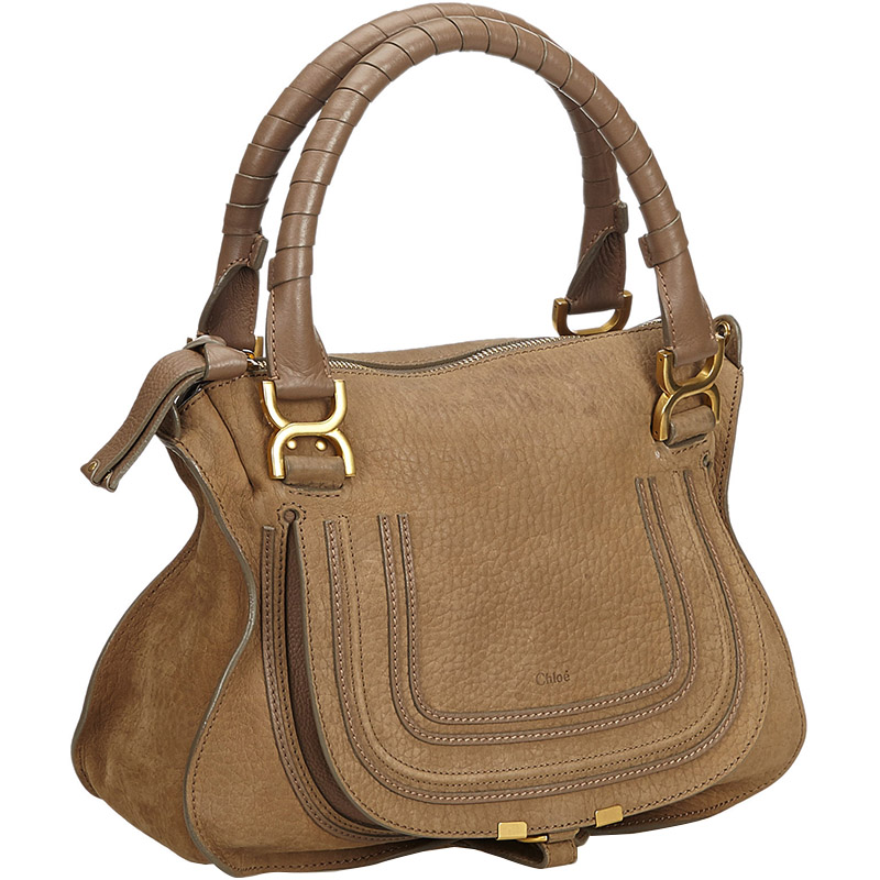 

Chloe Brown Leather Marcie Satchel