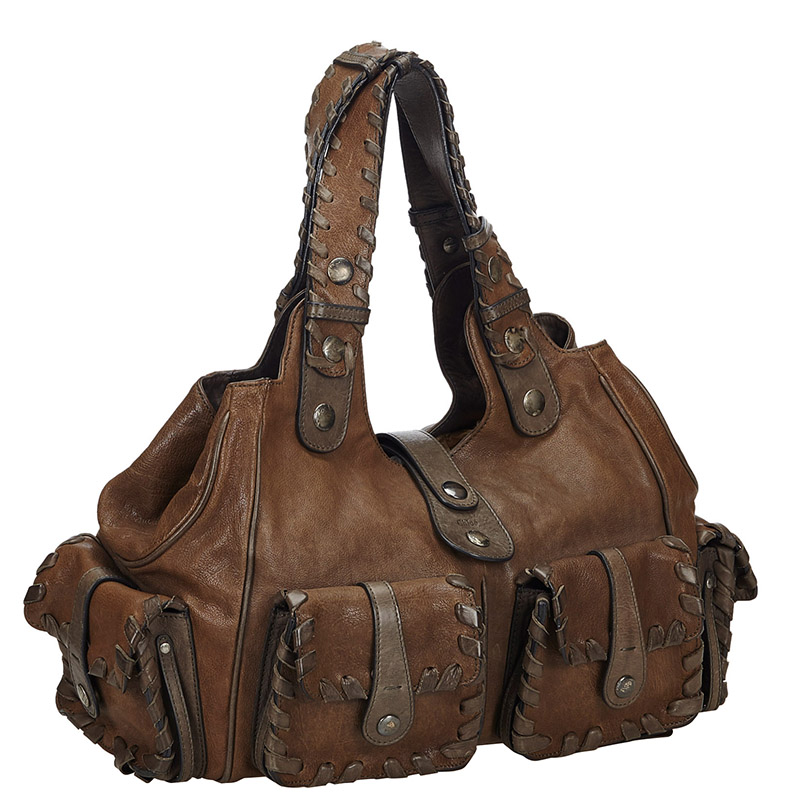 

Chloe Brown Leather Silverado Shoulder Bag