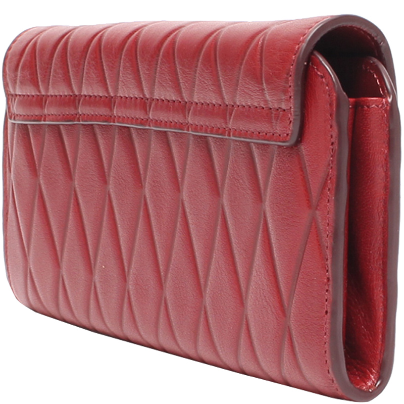 

Chloe Red Quilted Leather Clutch