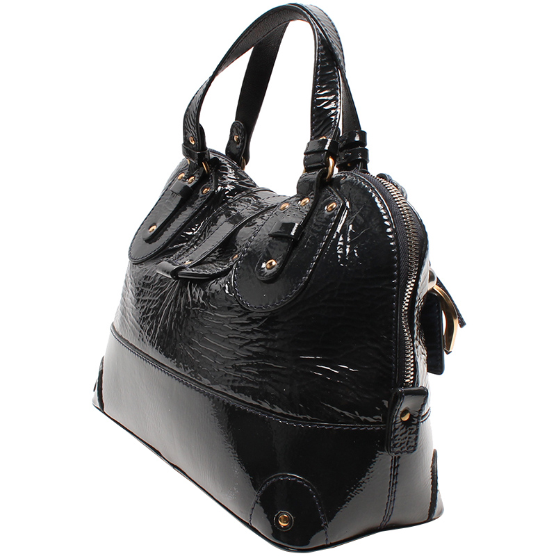 

Chloe Black Patent Leather Top Handle Bag
