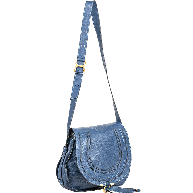 

Chloe Blue Leather Marcie Crossbody Bag