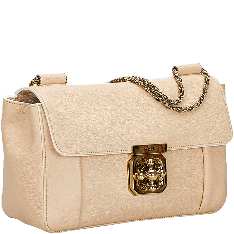 

Chloe Pink Leather Elsie Chain Shoulder Bag