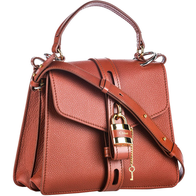 

Chloe Brown Leather  Aby Satchel