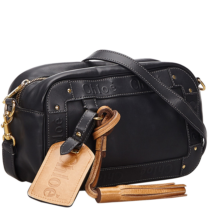 

Chloe Black Leather Eden Crossbody Bag