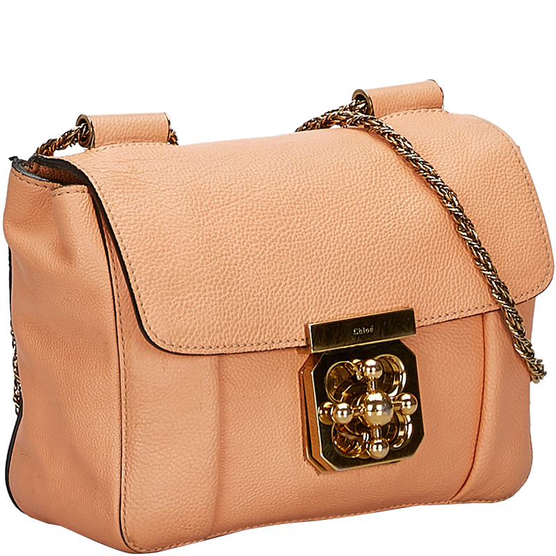 

Chloe Pink Leather Elsie Mini Shoulder Bag