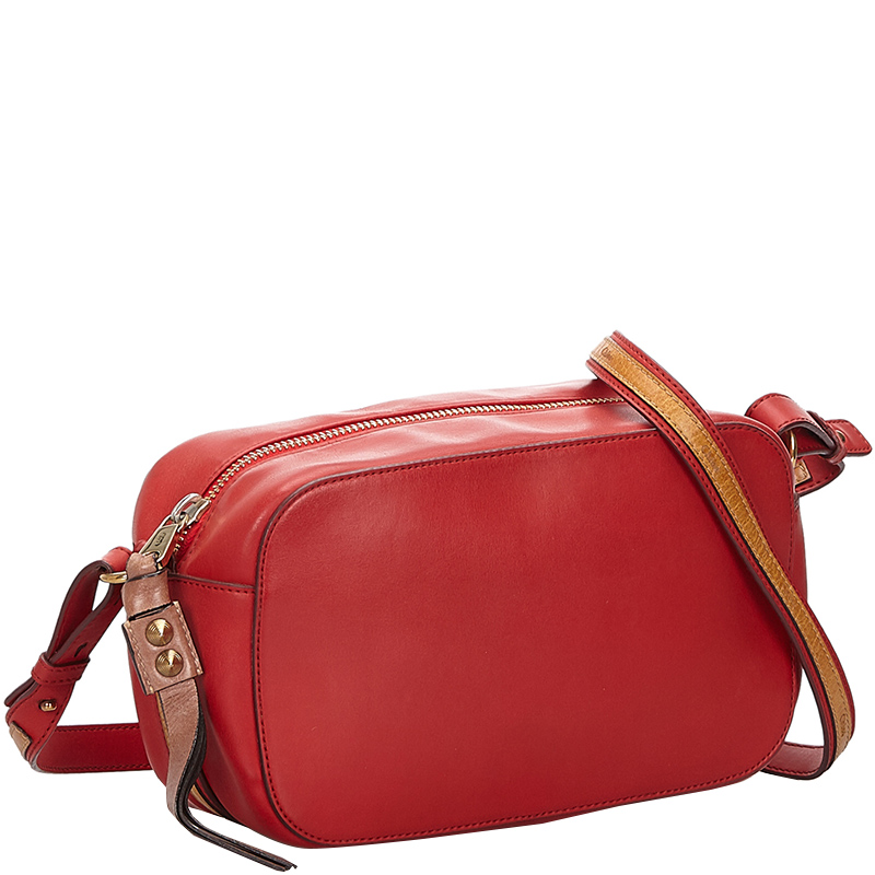 

Chloe Red Leather Sam Crossbody Bag