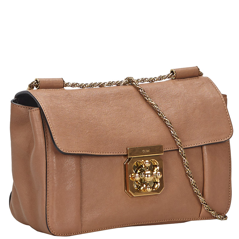 

Chloe Brown Leather Elsie Shoulder Bag