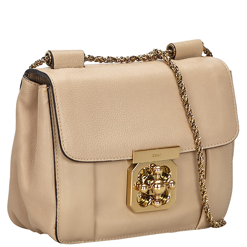

Chloe Beige Leather Elsie Shoulder Bag