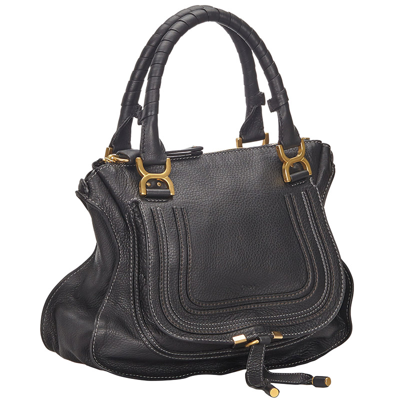 

Chloe Black Leather Marcie Satchel