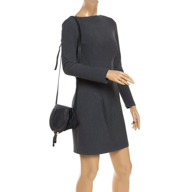 

Chloe Black Leather Mini Marcie Crossbody Bag