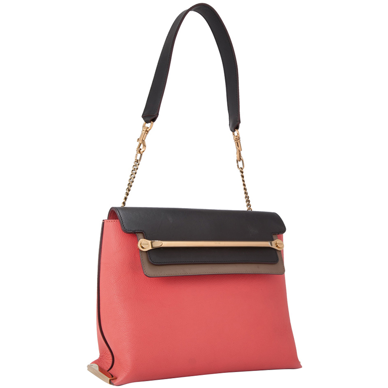

Chloe Red Leather Clare Shoulder Bag