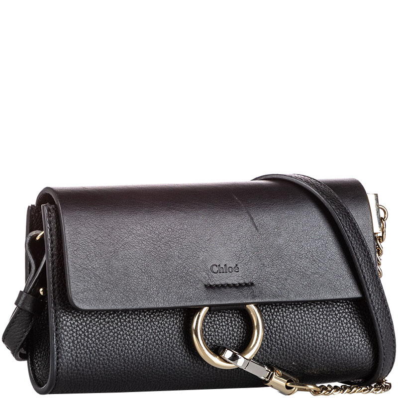 

Chloe Black Leather Faye Crossbody Bag