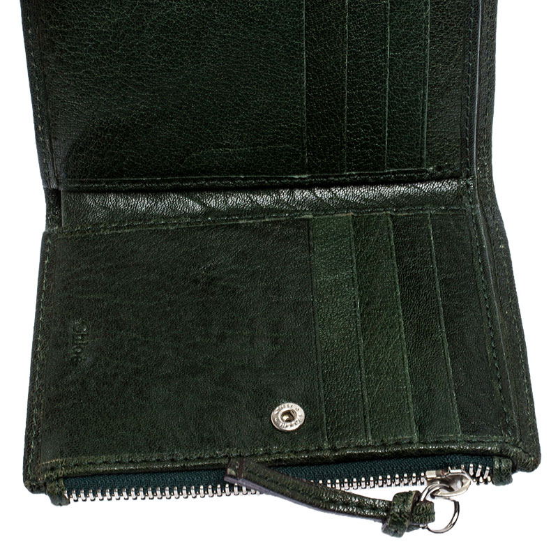 

Chloe Green Leather Bifold Wallet