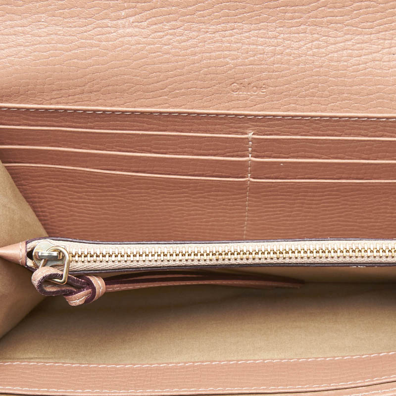 

Chloe Beige Leather Lily Long Wallet