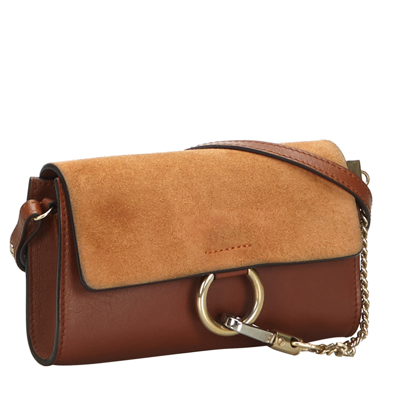

Chloe Light Brown/Brown Suede Leather Faye Bag