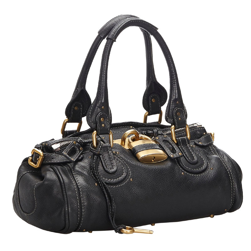 

Chloe Black Leather Paddington Bag