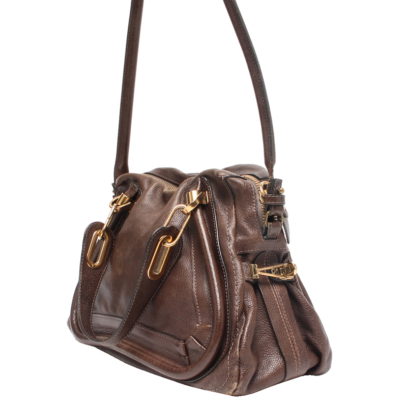 

Chloe Brown Leather Paraty Bag