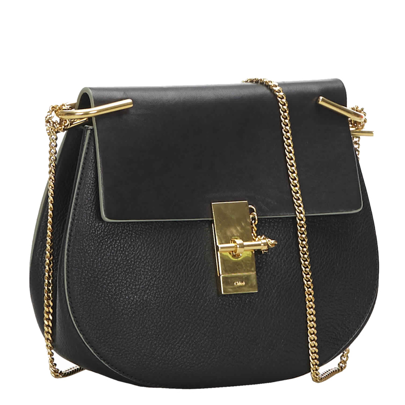 

Chloe Black Leather Drew Crossbody Bag