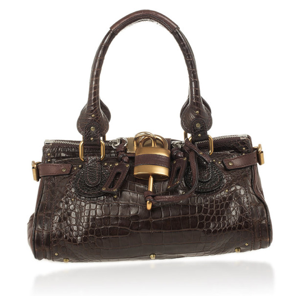 Chloe Croc Paddington Satchel