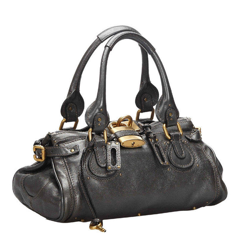 

Chloe Black Leather Paddington Bag