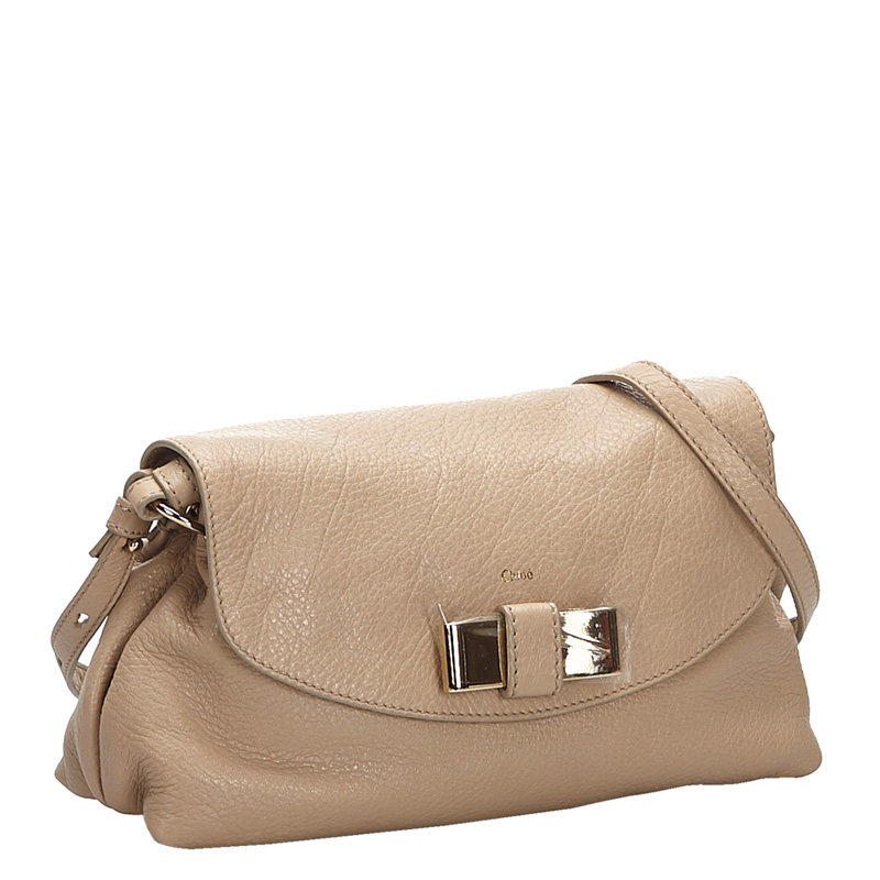 

Chloe White Leather Lily Shoulder Bag