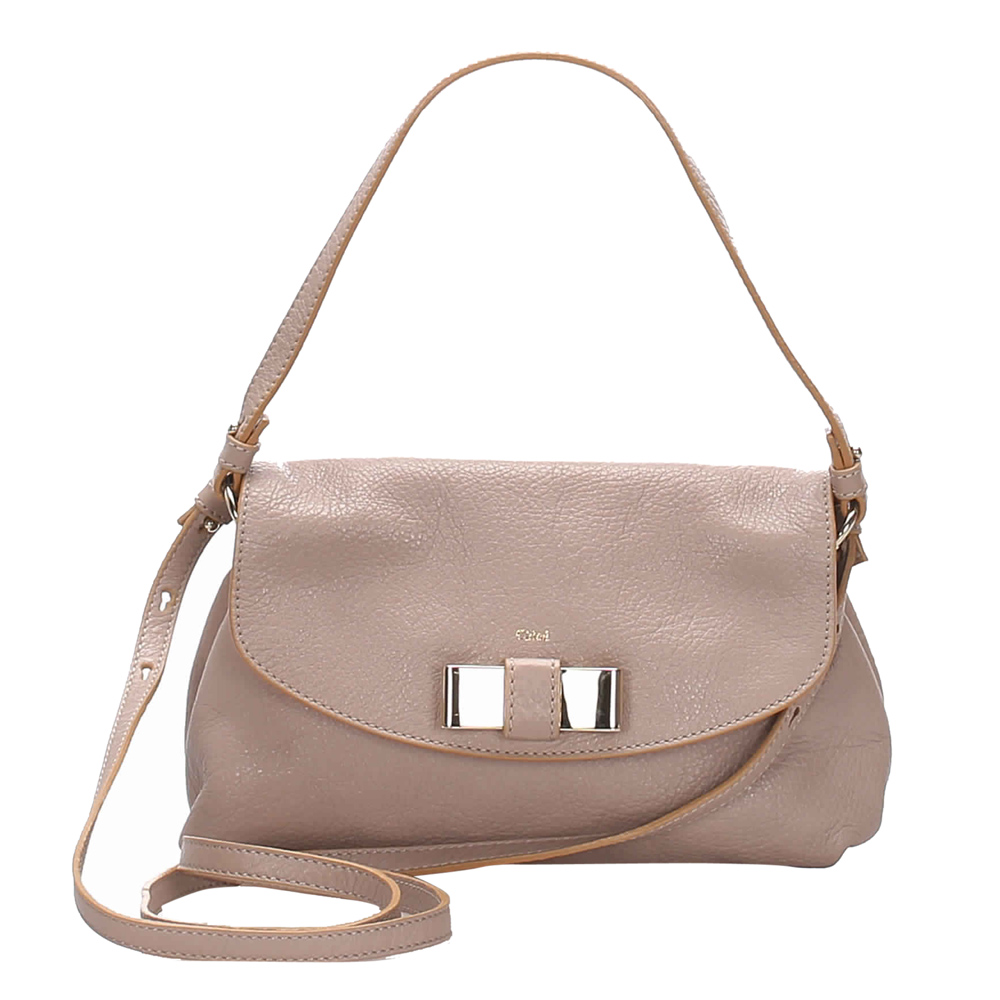 Pre-owned Chloé Beige Leather Lily Shoulder Bag | ModeSens