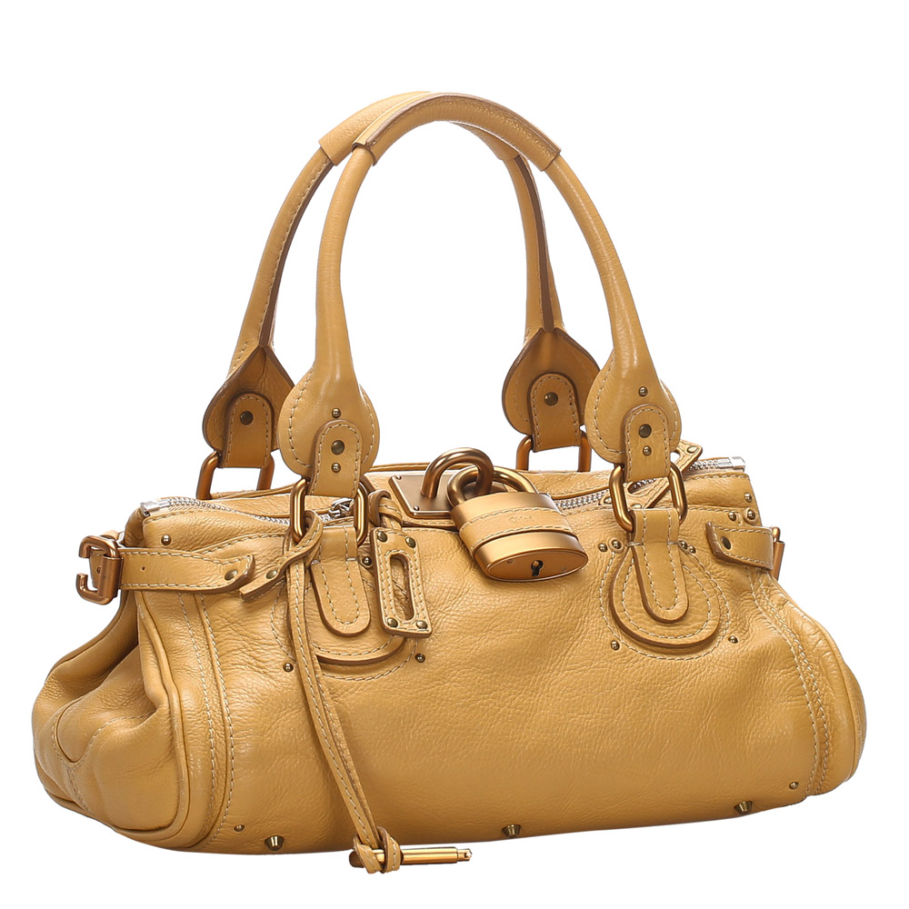 

Chloe Yellow Leather Paddington Bag