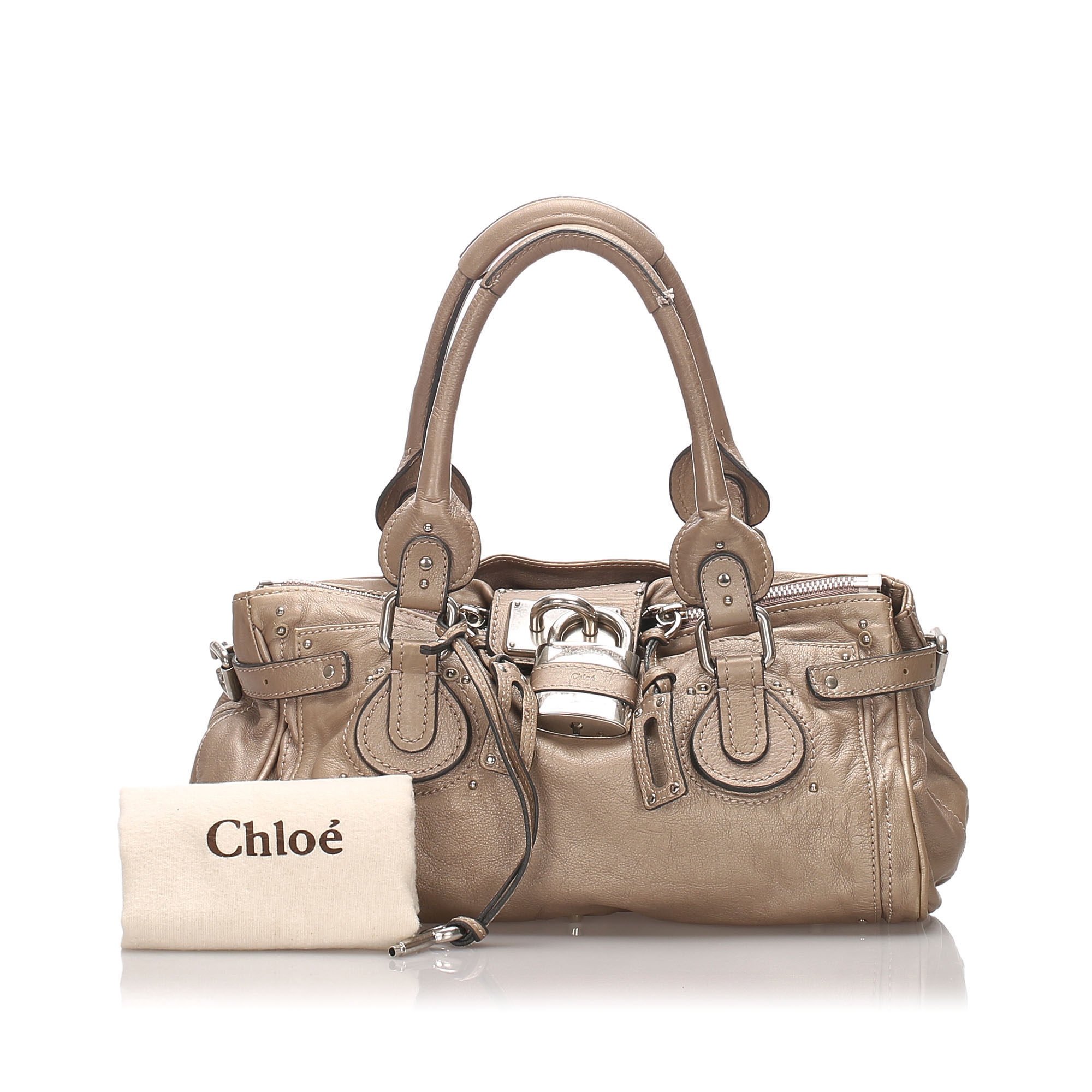 chloe leather paddington bag