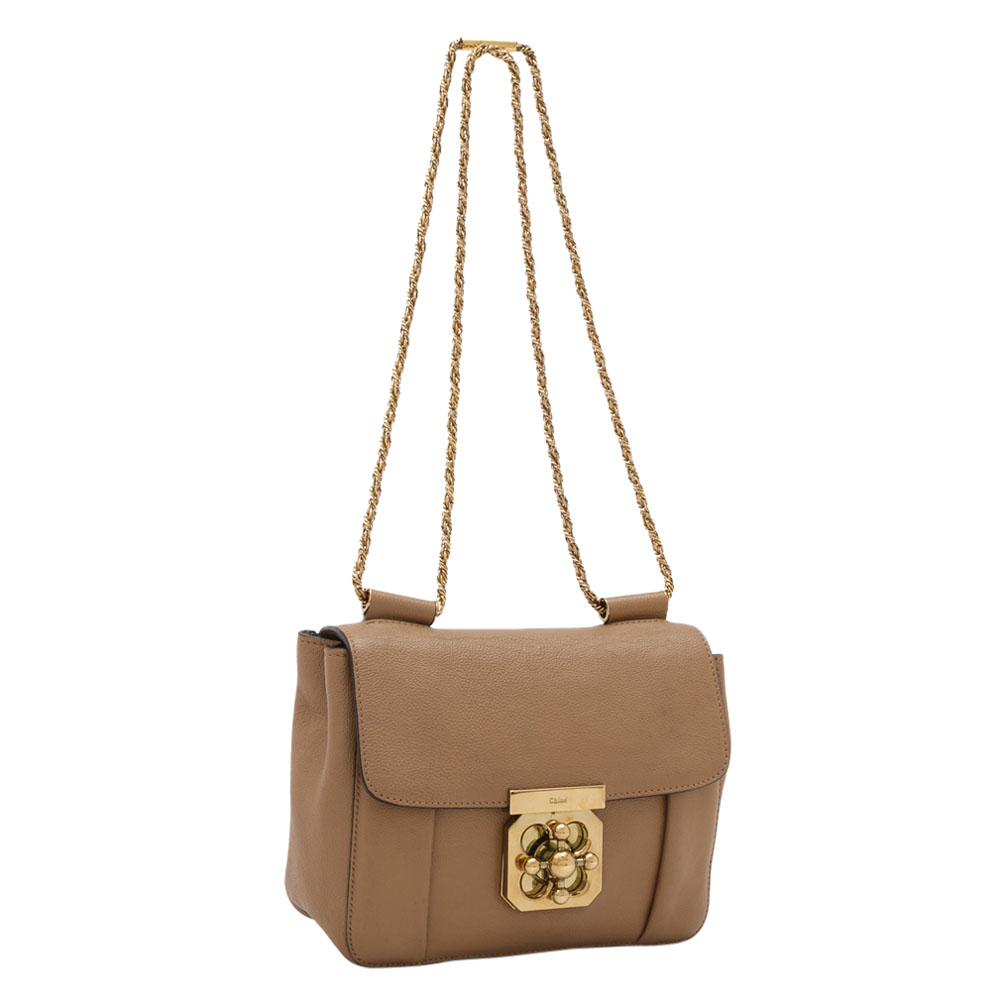

Chloe Brown Leather Elsie Crossbody Bag