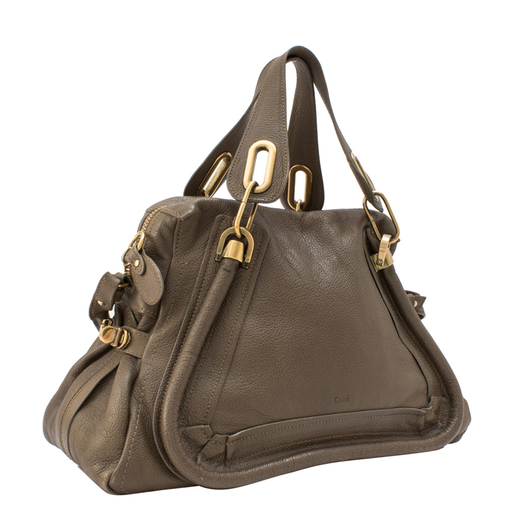 

Chloe Grey Leather Paraty Satchel