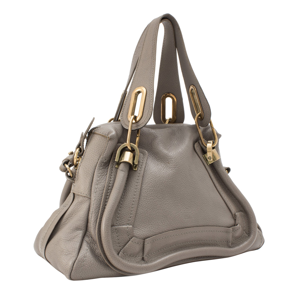 

Chloe Grey Leather Paraty Satchel