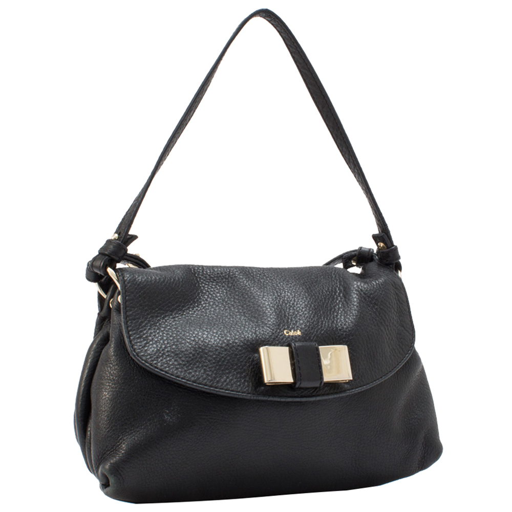 

Chloe Black Leather Lily Shoulder Bag