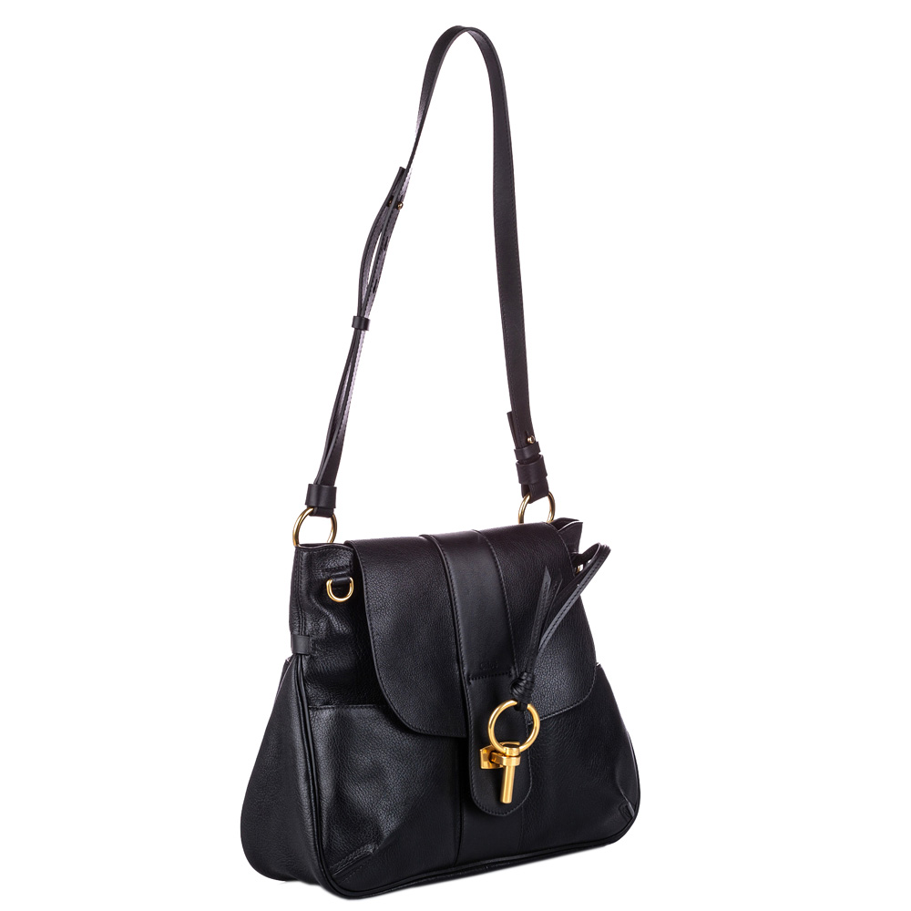 

Chloe Black Leather Medium Lexa Bag