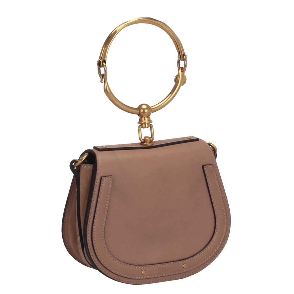 

Chloe Pink Leather Small Nile Crossbody Bag