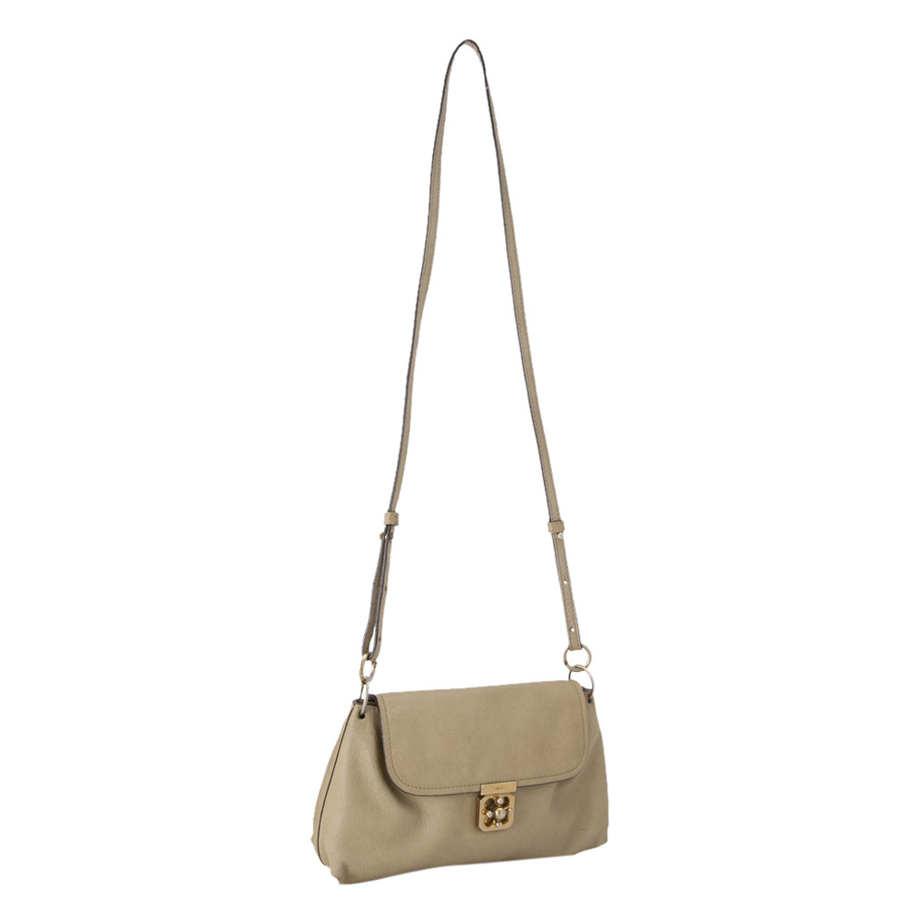 

Chloe Brown Leather Marcie Crossbody Bag, Beige