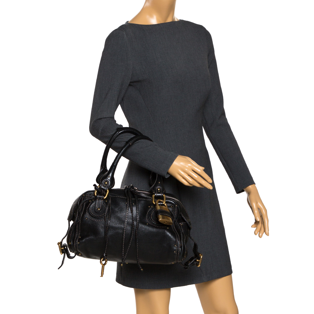 

Chloe Black Leather Paddington Satchel
