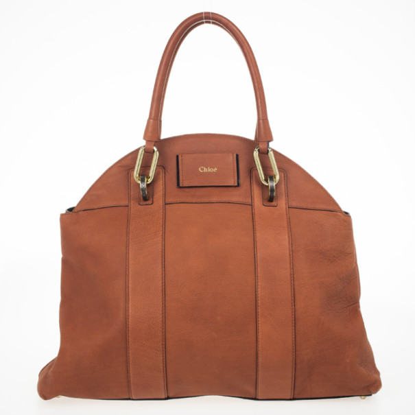 Pre Owned Chloe Tan Gemma Shoulder Bag