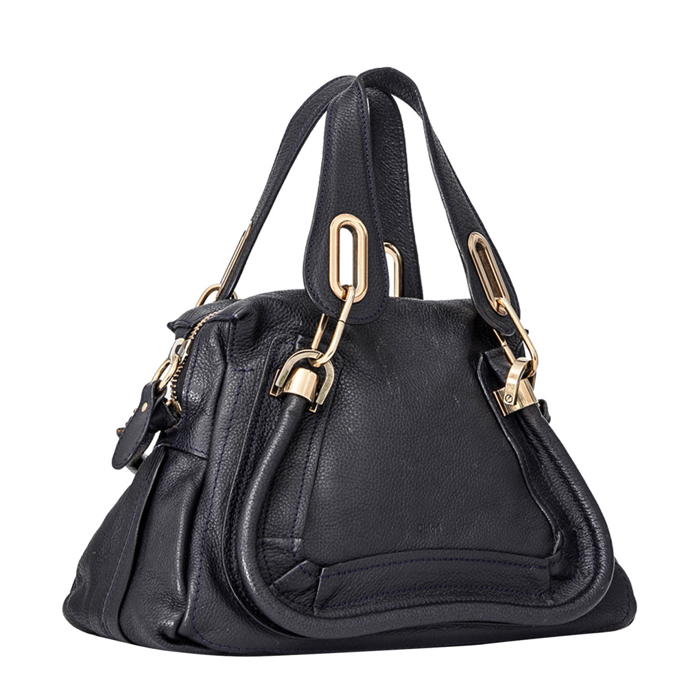 

Chloe Black Leather Paraty Satchel