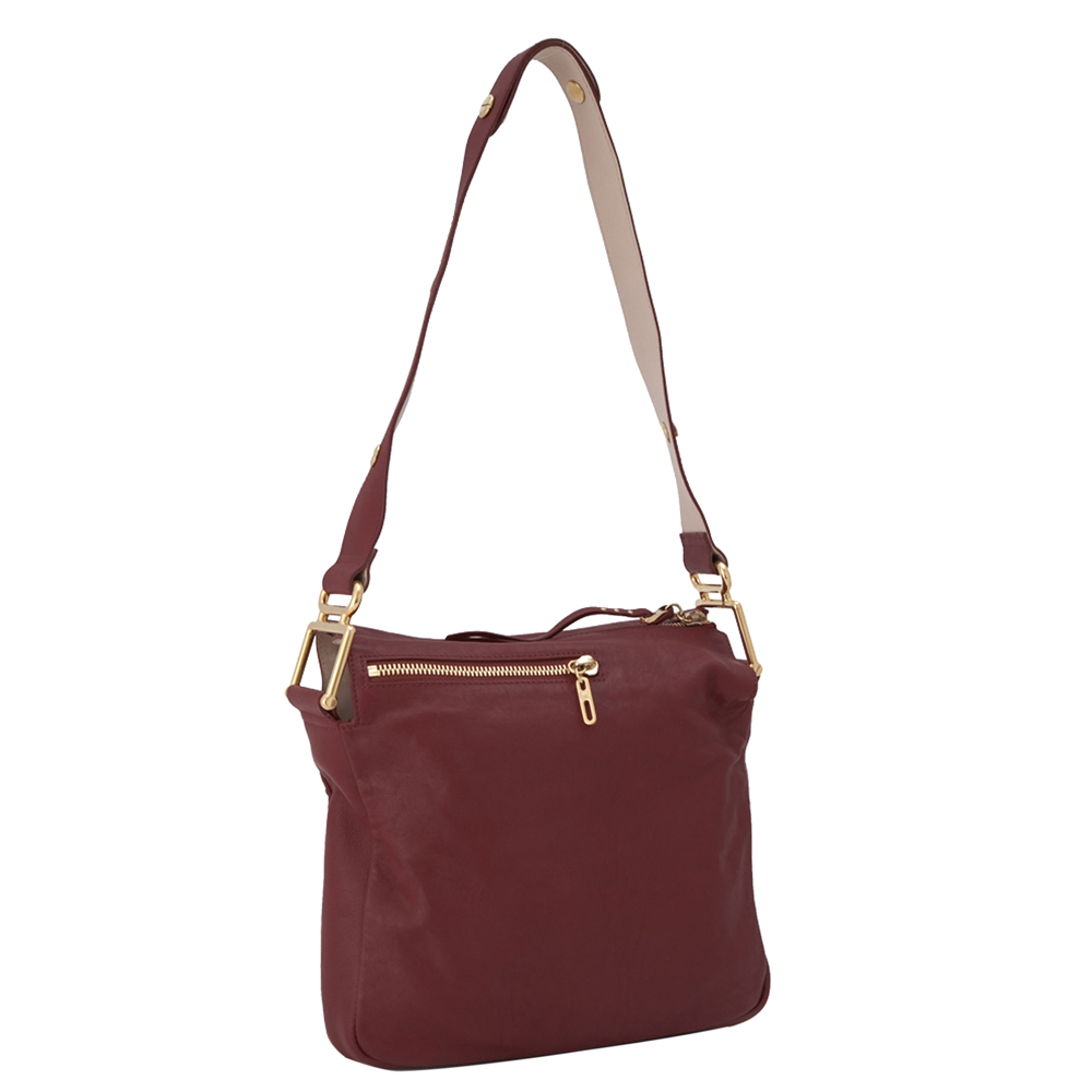 

Chloe Red Vanessa Leather Shoulder Bag