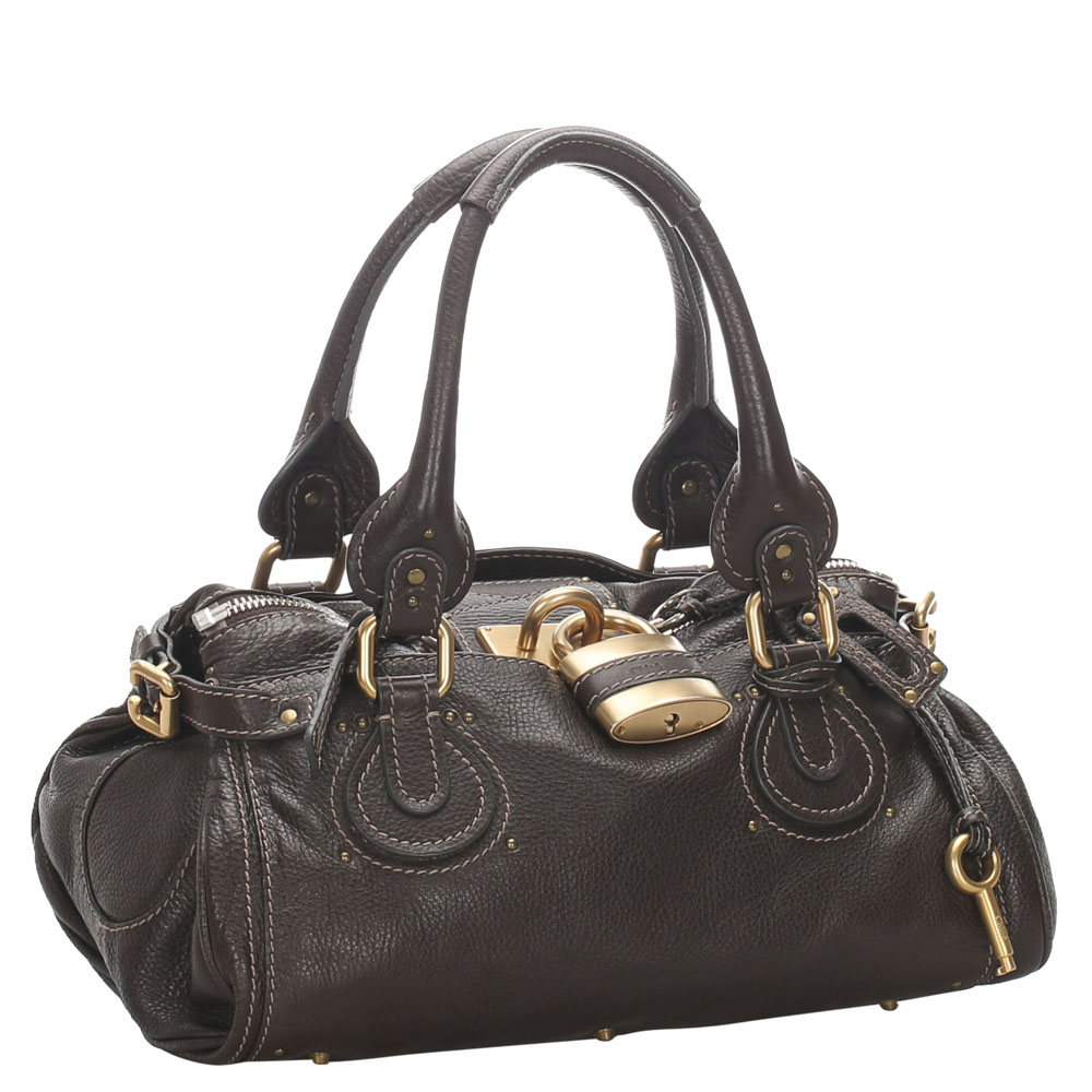 

Chloe Brown Leather Paddington Satchel Bag