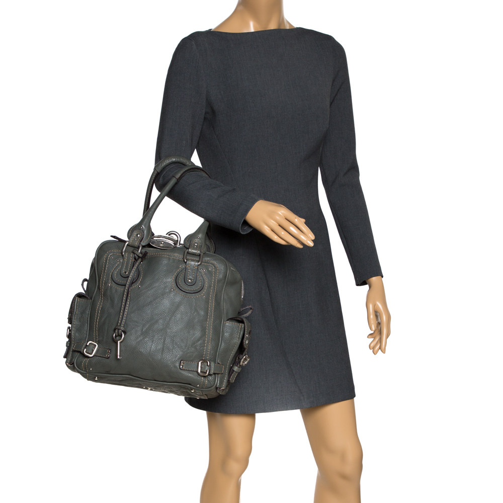 

Chloe Grey Leather Paddington Satchel