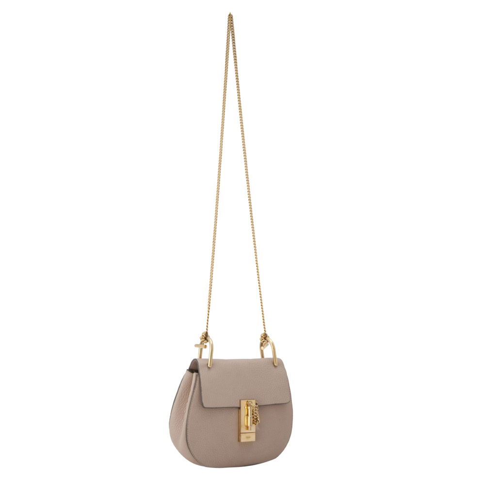 

Chloe Brown Leather Drew Crossbody Bag