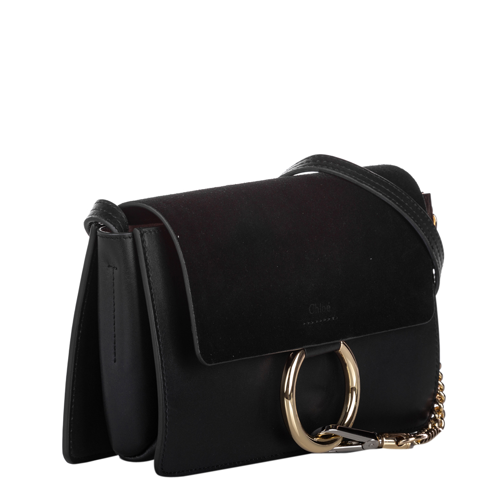 

Chloe Black Leather Faye Shoulder Bag
