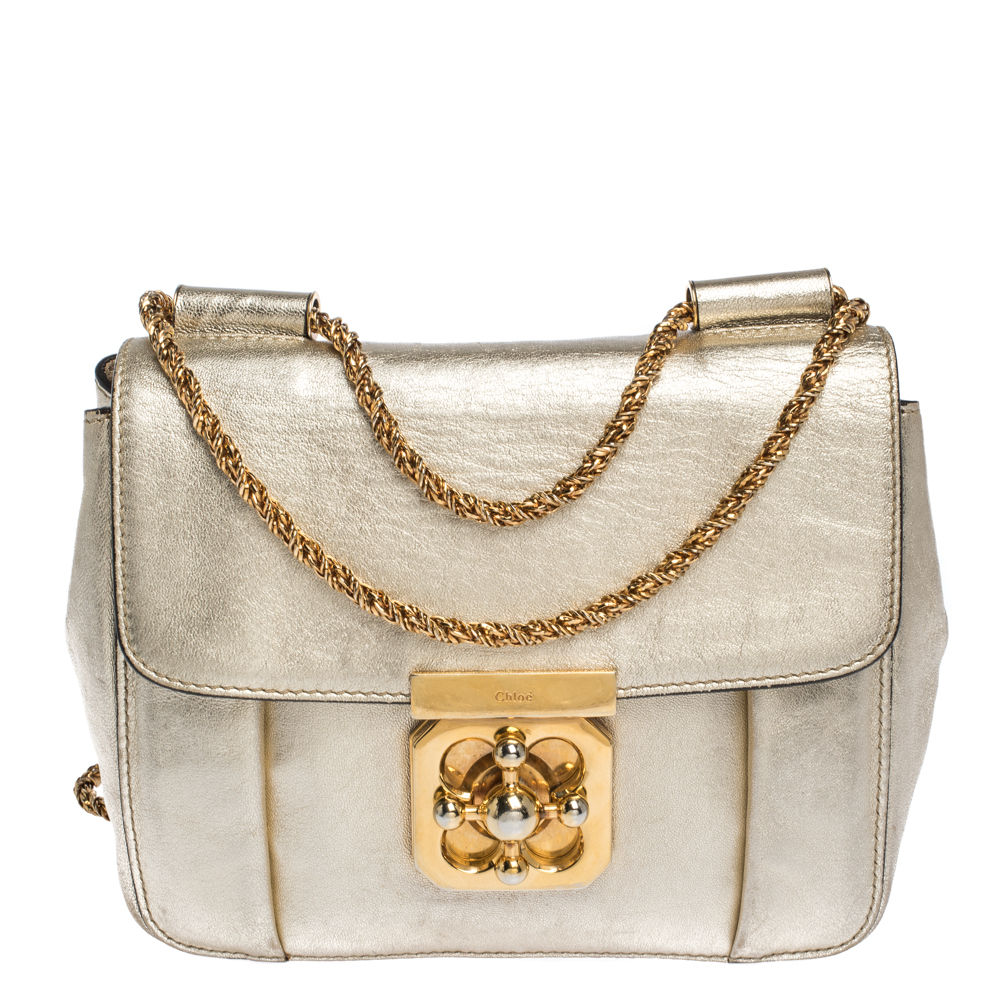 chloe gold bag