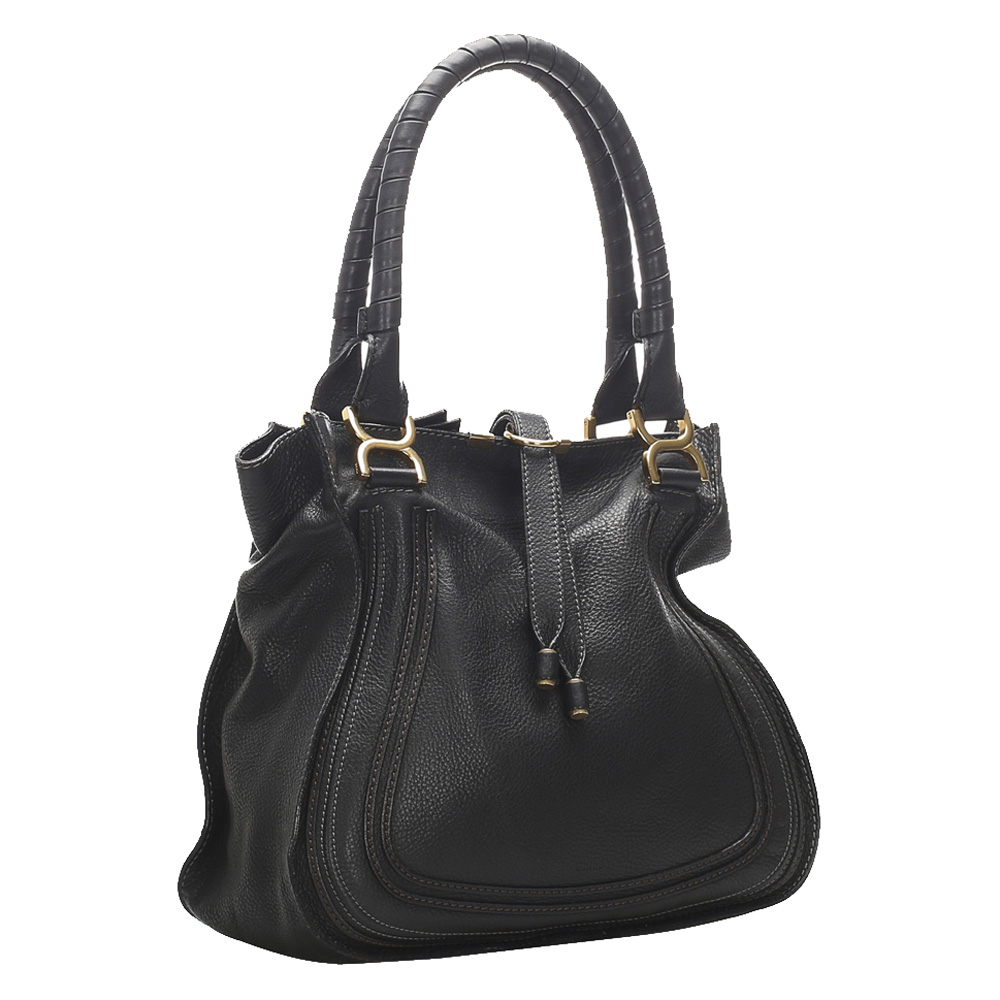 

Chloe Black Marcie Leather Tote Bag