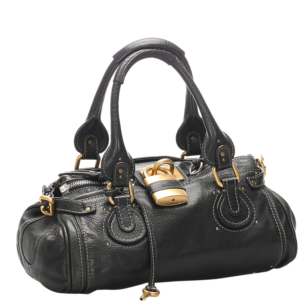

Chloe Grey Leather Paddington Satchels